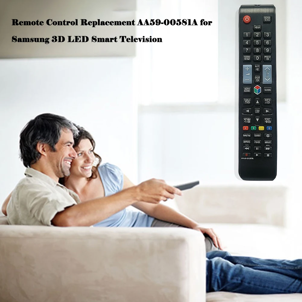 Remote Control Replacement AA59-00581A for Samsung 3D LED Smart TV Accessories Remote Controller Consumer Electronics