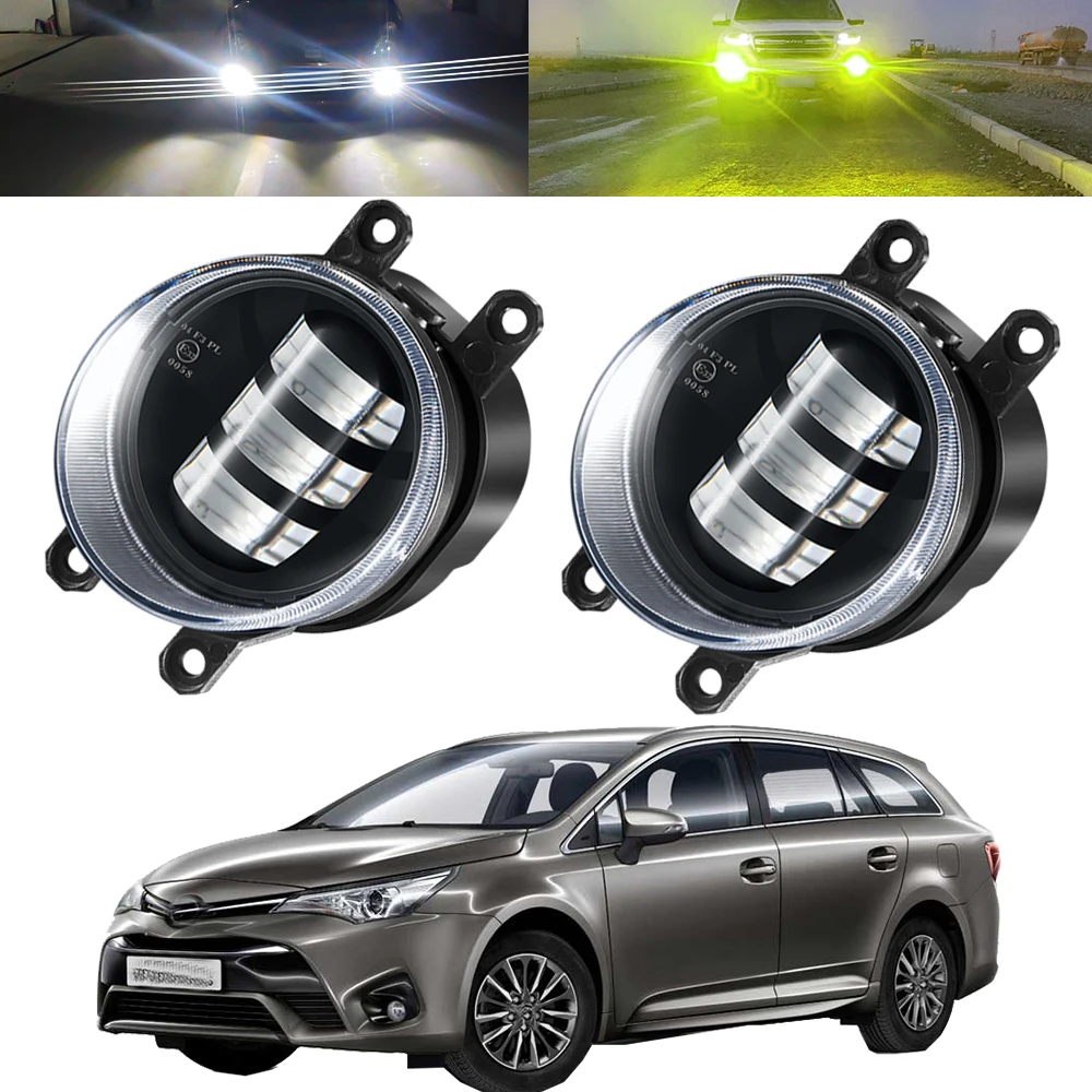 2X30WCarFrontBumperLEDFogLightAssemblyForToyotaAvensisT27