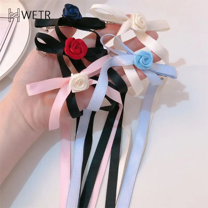 

Retro Ribbon Bow Hair Clip Small Ribbon Bow Hairpins Bows Hair Barrettes Clip Headdress Hair Clips Hair Bows Hair Accessories