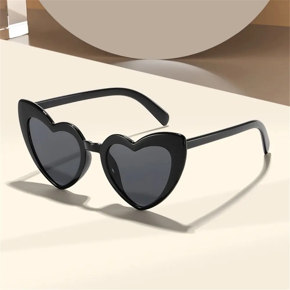 Pink Heart Shaped Sunglasses Trendy Fashion