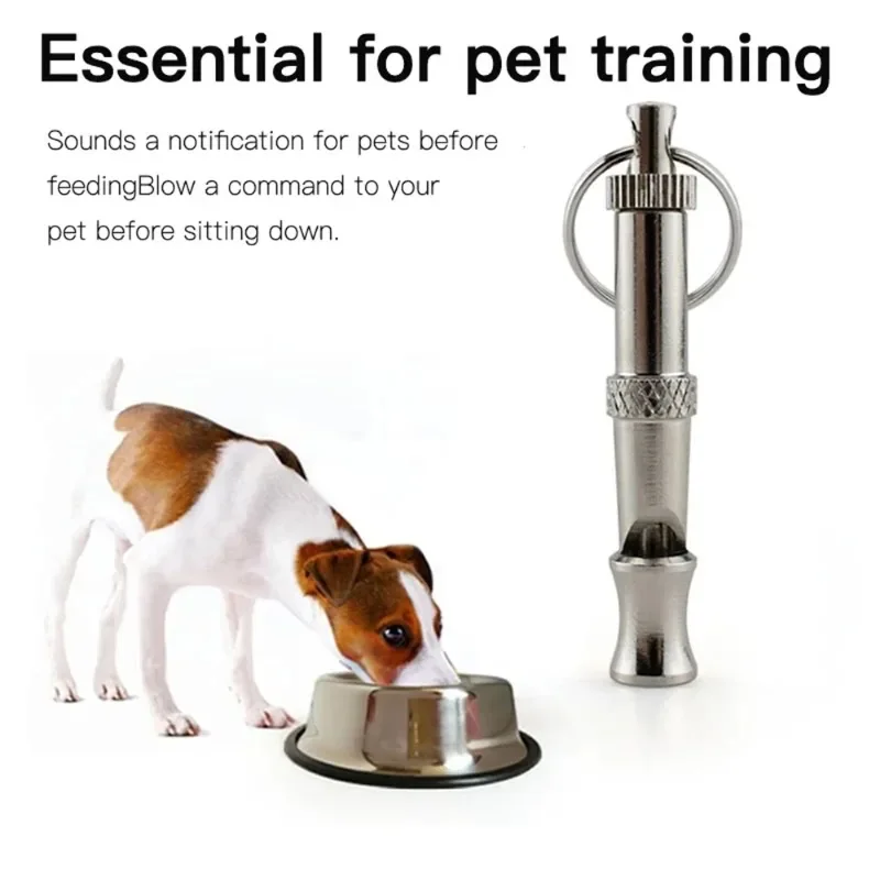 Adjustable Dog Whistle Training Obedience Whistle Sound Repeller Stop Barking Control for Dog Training Deterrent 2PC