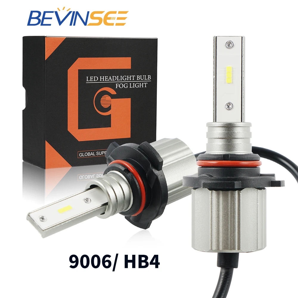 

Bevinsee 9006 LED Headlight Bulbs for Motorcycle HB4 LED Lights IP67 6000K White Light DRL Driving Running Vehicles Headlamp
