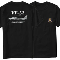 Naval VF-32 Swordsmen Squadron F-14 Tomcat Fighter T-Shirt Short Sleeve Casual 100% Cotton O-Neck Summer Mens T-shirt 1