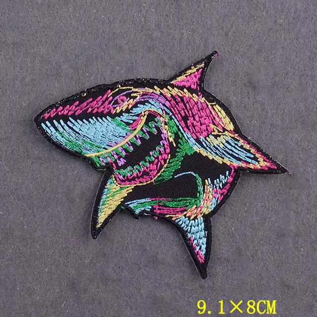 Embroidered Patch Hippie Animal Patches On Clothes DIY Punk