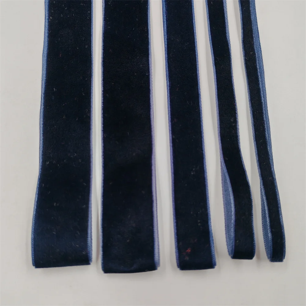 Navy Blue Velvet Ribbon for Gift Wrapping & DIY Projects