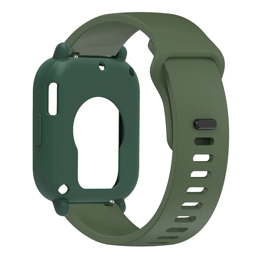 Silicone Strap and Protective Bumper for Smartwatch - Replacement Bracelet Belt