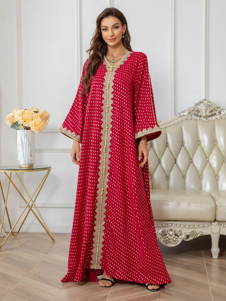 Elegant Morocco Party Dress Muslim Abaya Jalabiya Long Sleeve Abayas for Women Dubai Turkey Islam Kaftan Robe Vestidos Largos