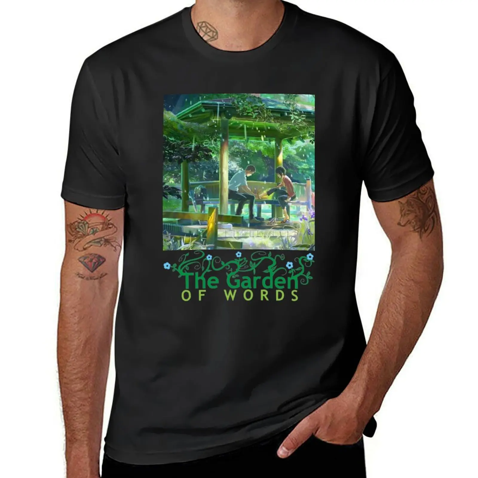 

The Garden Of Words - japanese anime T-shirt boys whites quick-drying summer clothes summer tops mens graphic t-shirts pack
