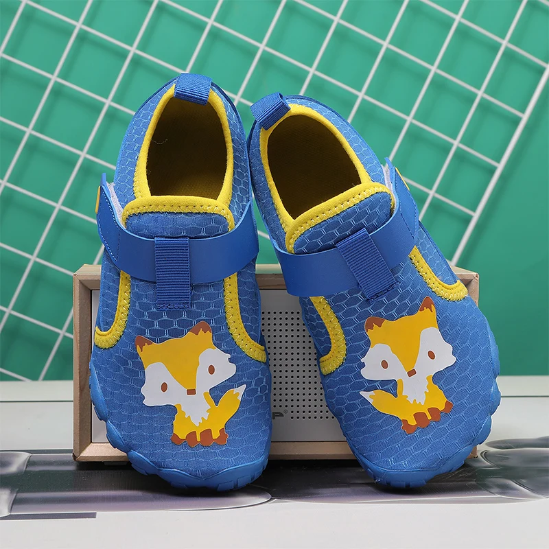 KID Summer Soft Soled Barefoot Wading Shoes Parent-Child Vacation Beach Swimming Shoes Student Quick Drying Aqua 28-37#