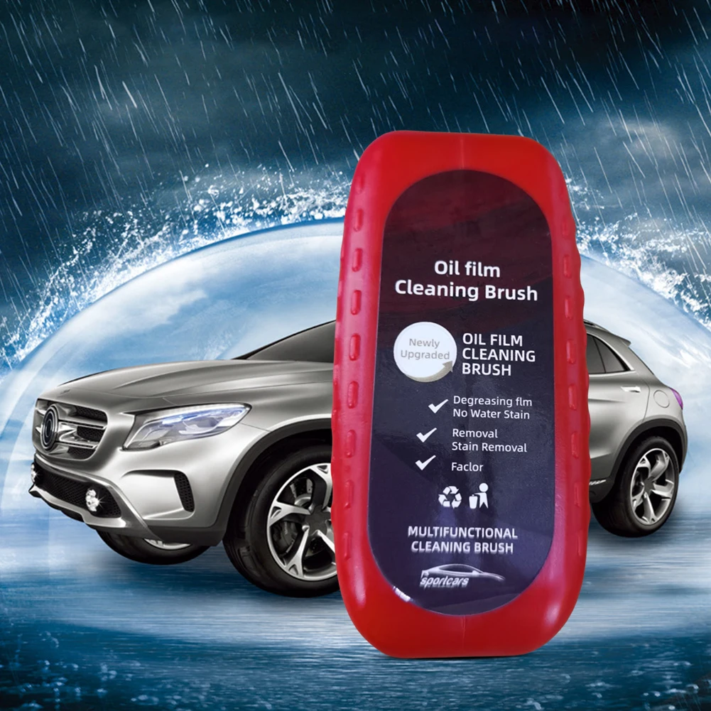 Car Windshield Cleaner Removes Dirt Car Glass Sponge Cleaning Brush Windshield Oil Film Cleaner Glass Oil Film Cleaning Brush 3