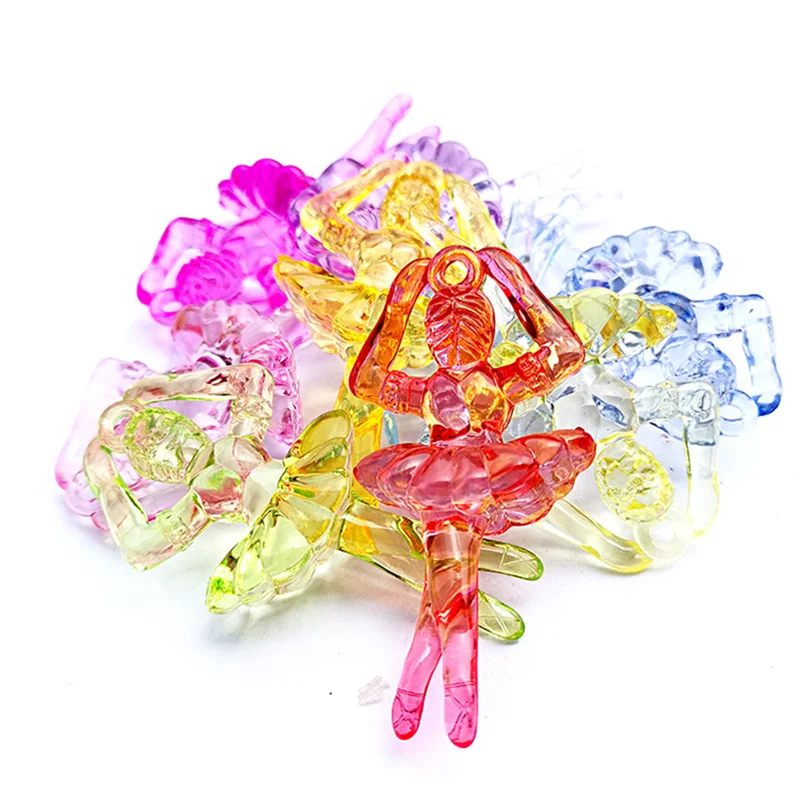 

110 шт., пластиковые подвески для украшений «Танцующая балетка»