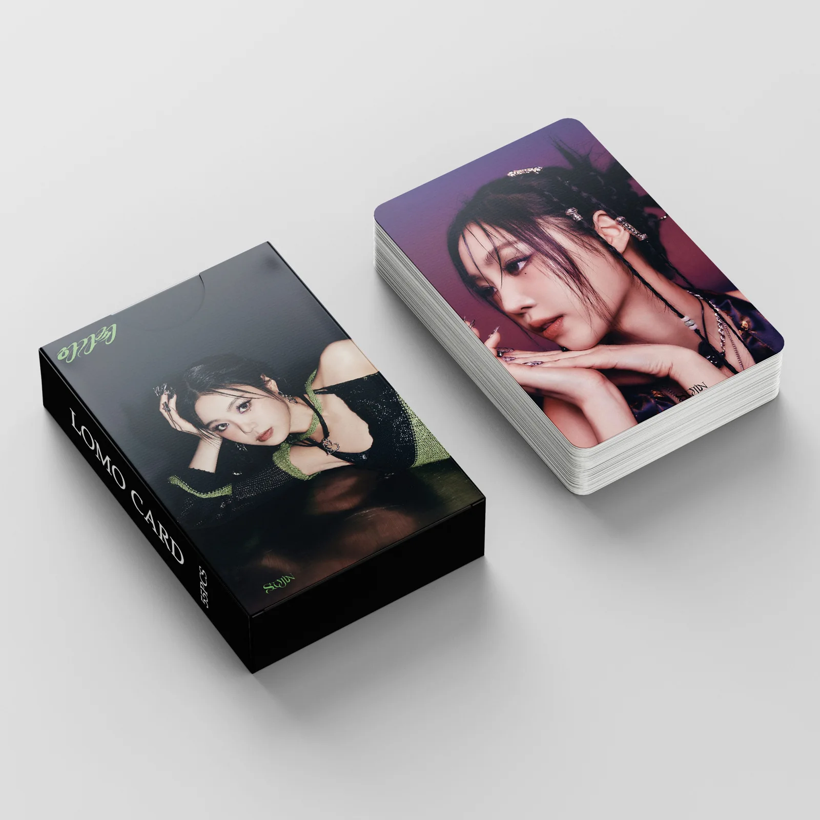 I-DLE 걸스 청바지, 수진, 새로운 사진 앨범, 주의 로모 카드, 하이 퀄리티 HD 포토카드, Kpop, 신제품 (G), 55 개
