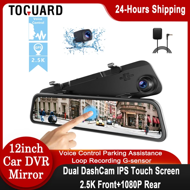 4K 3 LCD Dual Dash Camera Monitor with 24 Hours Parking - Toguard DashCam  – Toguard camera