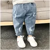 0-6 Year old Boys Jeans Infant Set Children  Girls Denim Ripped Jeans Korean Fashion Kids Trousers Toddler Casual Loose Pants 3