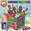 Squishy Blind Boxes, 100+ Styles Food-Themed Squishy Toys, Cute Donut, Cheese & Bread Slow Rebound Squeeze Toys, Mystery Stress Relief Toys, Party Gifts