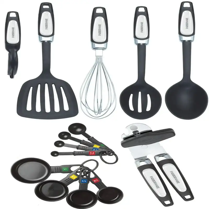 

14-piece Kitchen Tool and Gadget Set in Black Vegetable chopper Artículos de cocina para el hogar Food chopper Green onion slic