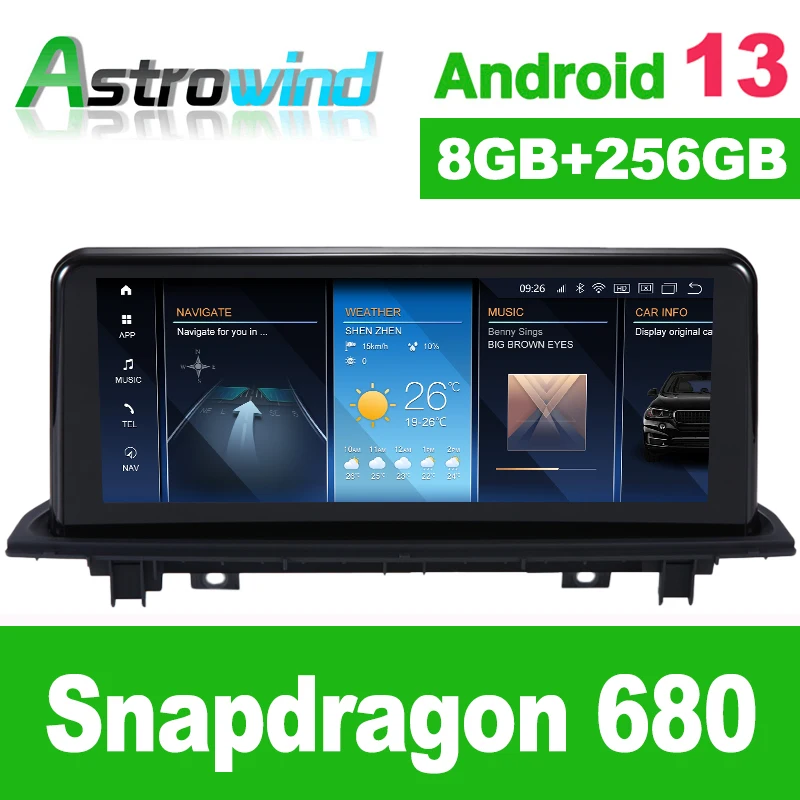 

For BMW X1 F48 Android GPS Navigation Android 13 System Media Stereo Radio For BMW X1 F48 2016 2017 with NBT System
