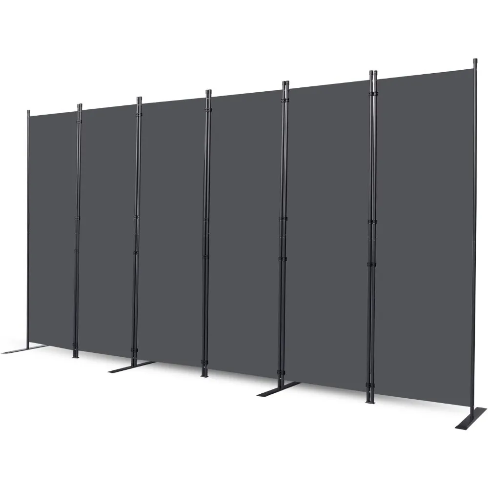 Room Divider 6 Panel Folding Privacy Screens With Wider Support Feet Partition Separator Home Decor Garden Room Divider Screen