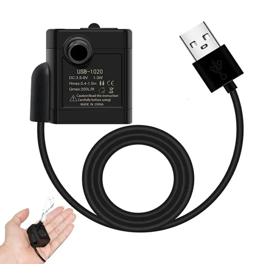 

[В наличии] Usb-диспенсер для воды для домашних животных 5 в постоянного тока, мини-насос с низким уровнем шума, бесщеточный двигатель, насос, аквариумные аксессуары