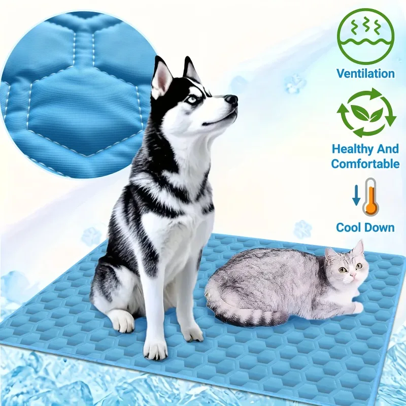 KEMORELA Summer Dog Cooling Mat Pet Cold Bed Extra Large For Small Big Dogs Pet Accessories Cat Durable Blanket Sofa Cat_voghion.com