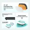 Heat Press Machine 12 x 10 Inch Portable Heat Transfer Machine Green White 6
