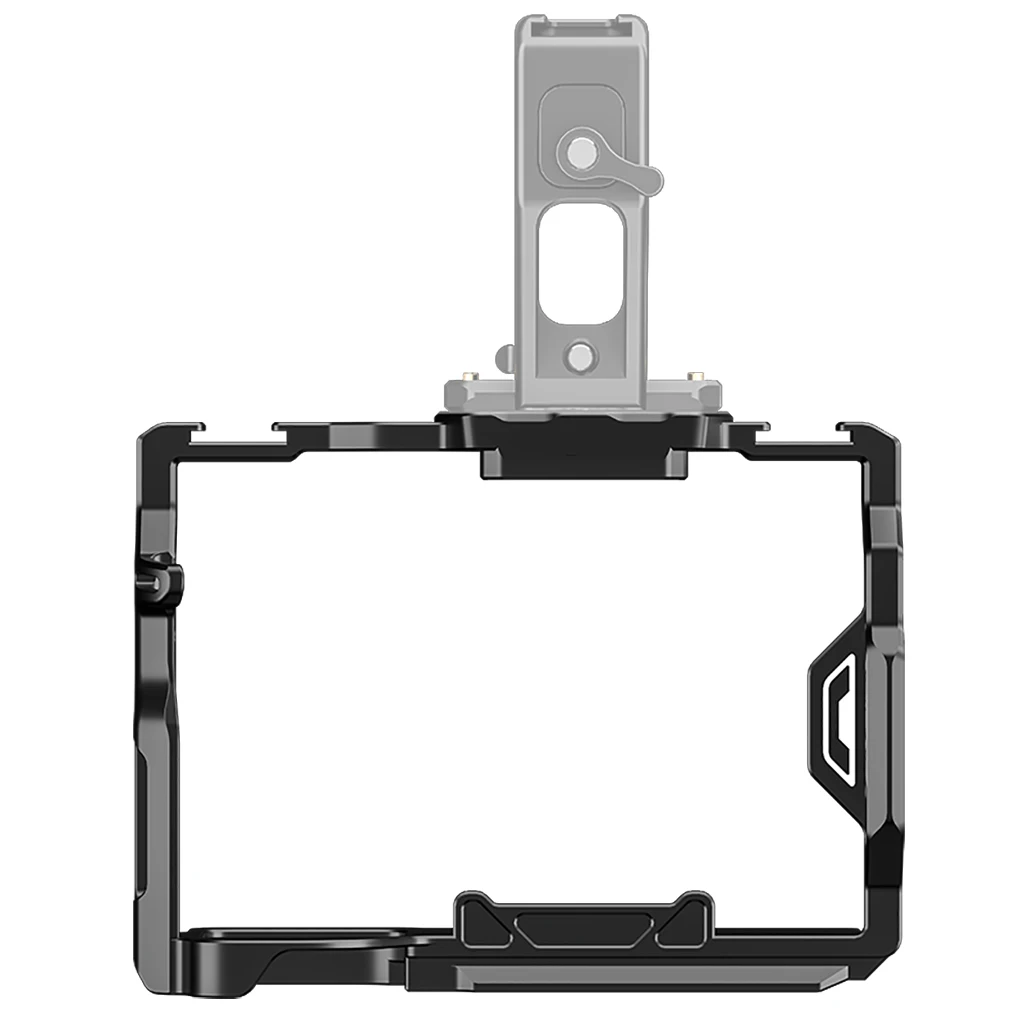 Metall-Kamerakäfig für Sony A7M5 A7M4 A7R5 DSLR-Kamera, Schutzrahmen mit Cold-Shoe-Halterung für Arca Swiss Stativ-Kugelkopf – Detail 13
