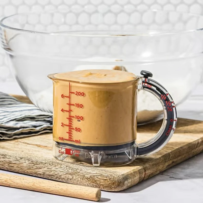 Adjustable All-in-One Measuring Cup - Practical and Convenient Kitchen Tool for Home Use Household Appliances Drinking Utensils