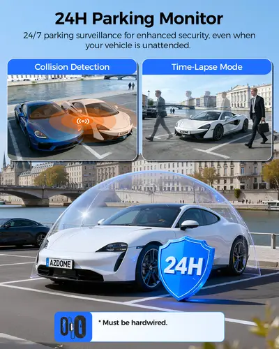 Upgrade AZDOME M550 Pro Dash Cam 4K Front Dashcam Auto 5.8Ghz Wi-Fi GPS G-sensor Car DVR 6 IR Night Vision Parking Monitor - Image 6