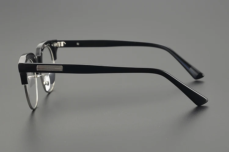 Nobler Men's Full Rim Oval Brow Line Thick Acetate Eyeglasses 8