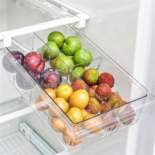 Fridge Drawer Organizer Mini Refrigerator Drawers Storage Box Pull Out  Refrigerator Drawer Organizer Bins Fit For Fridge Storage - AliExpress