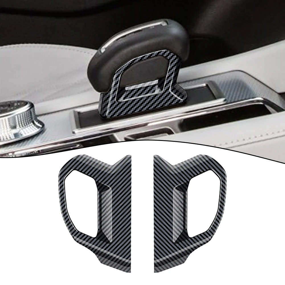

For Mitsubishi Outlander 2023 Look Gear Shift Knob Lower Frame Cover Trim Carbon Brazing Textured Interior Sticker