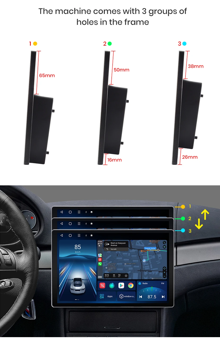 Junsun x7 max 13.1 "2k drahtloses Carplay Android Auto Autoradio für Renault Trafic 2016-2018 Multimedia Autoradio – Detail 28
