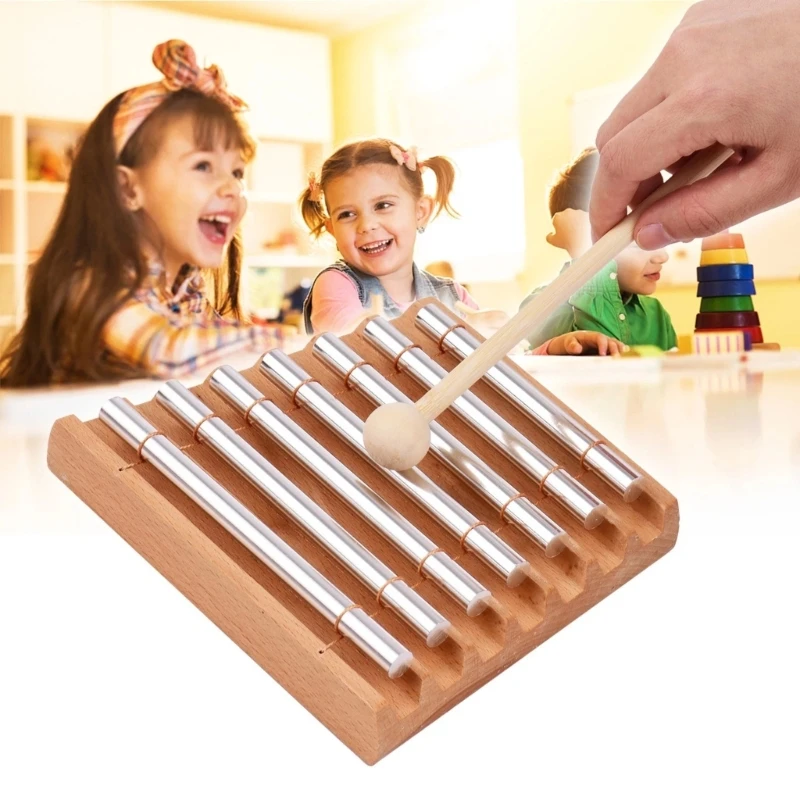 Hand Bell Meditation Chimes Energy Chimes Energy Meditation Chimes Hand Bells Wooden Percussion Instruments for Classrooms Meditation Mindfulness