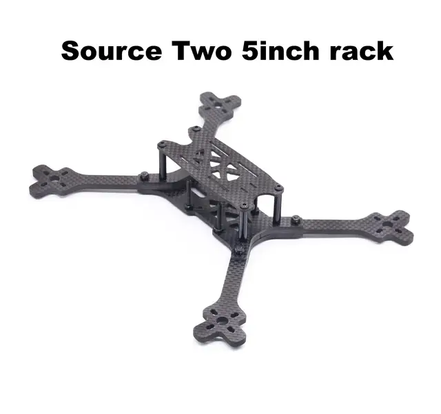 Angeltoy Source Two Open Source FPV Drone Frame Kit Carbon Fiber 5/6inch For O3 FPV Racing Drone Quadcopter Freestyle 2