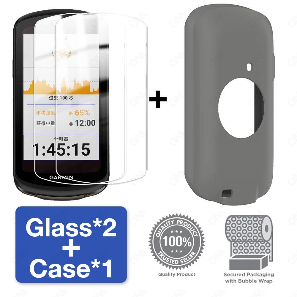 Dual-Layer Glass and Silicone Protective Case with Screen Protector Film