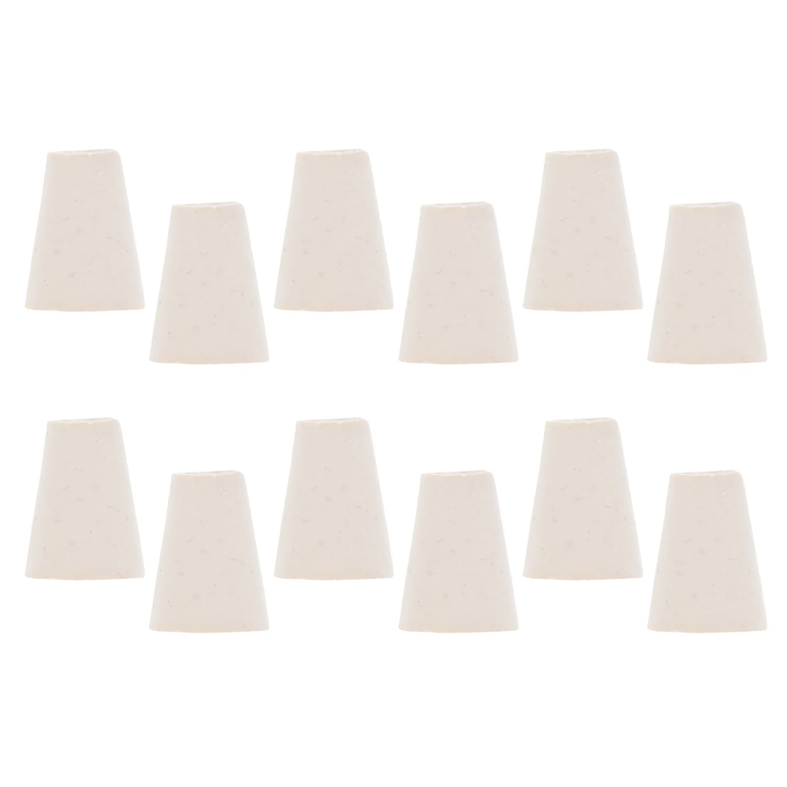 

100 Pcs Rubber Stopper Tapered Flask Sealing Plug Test Tube Plugs Solid Bottle Hole