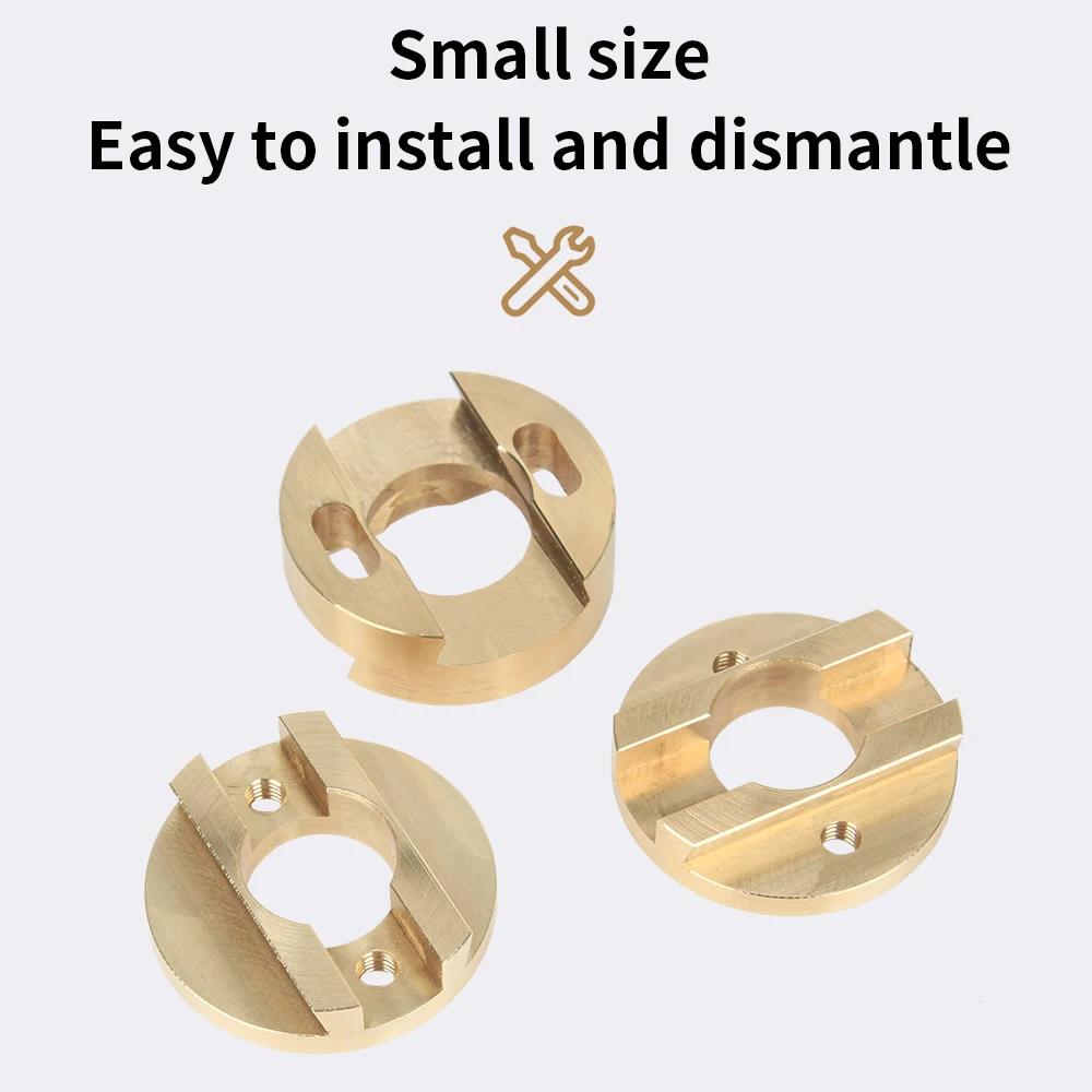 Impressora 3d Dsway Oldham Acoplamento t8 z Eixo Redondo Parafuso Chumbo Bronze Acoplamento para Vzbot Cama Quente Flexível 16 mm Thread Hole Peças de - Imagem 2