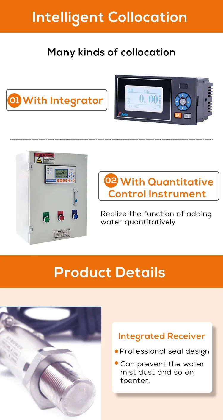 Industrial Turbine Flow Meter for Water High PrecisionPulse RS485 modbus Fuel