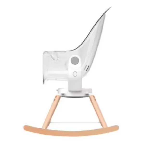 ASTMF404 Multi-use adjustable & easy operable wooden high feeding chair & bouncer with double tray 3