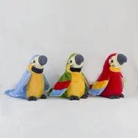Robot Parrot Toys Talking Electronic Animal USB Charge Plush Interactive Parrot Pet Sing Songs Clap Wings Music Toy For Kids 1