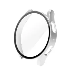 Durable PC Bumper Shell Screen Protector for Smartwatch - Universal Fit 40mm/44mm (Silver)
