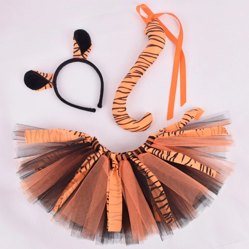 Derechos de autor Horno Seguro Conjunto de disfraz de Tigre, falda de tutú con orejas de Tigre, Kit de  disfraz de fantasía de animales, accesorios para Cosplay de Halloween, DXAA  _ - AliExpress Mobile