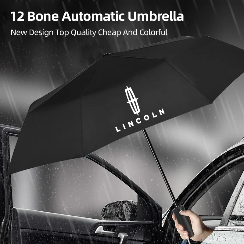 Car Fully Automatic Folding Umbrella Sunshade Accessories For Lincoln MKZ MKX Aviator Navigator Continental Corsair Nautilus