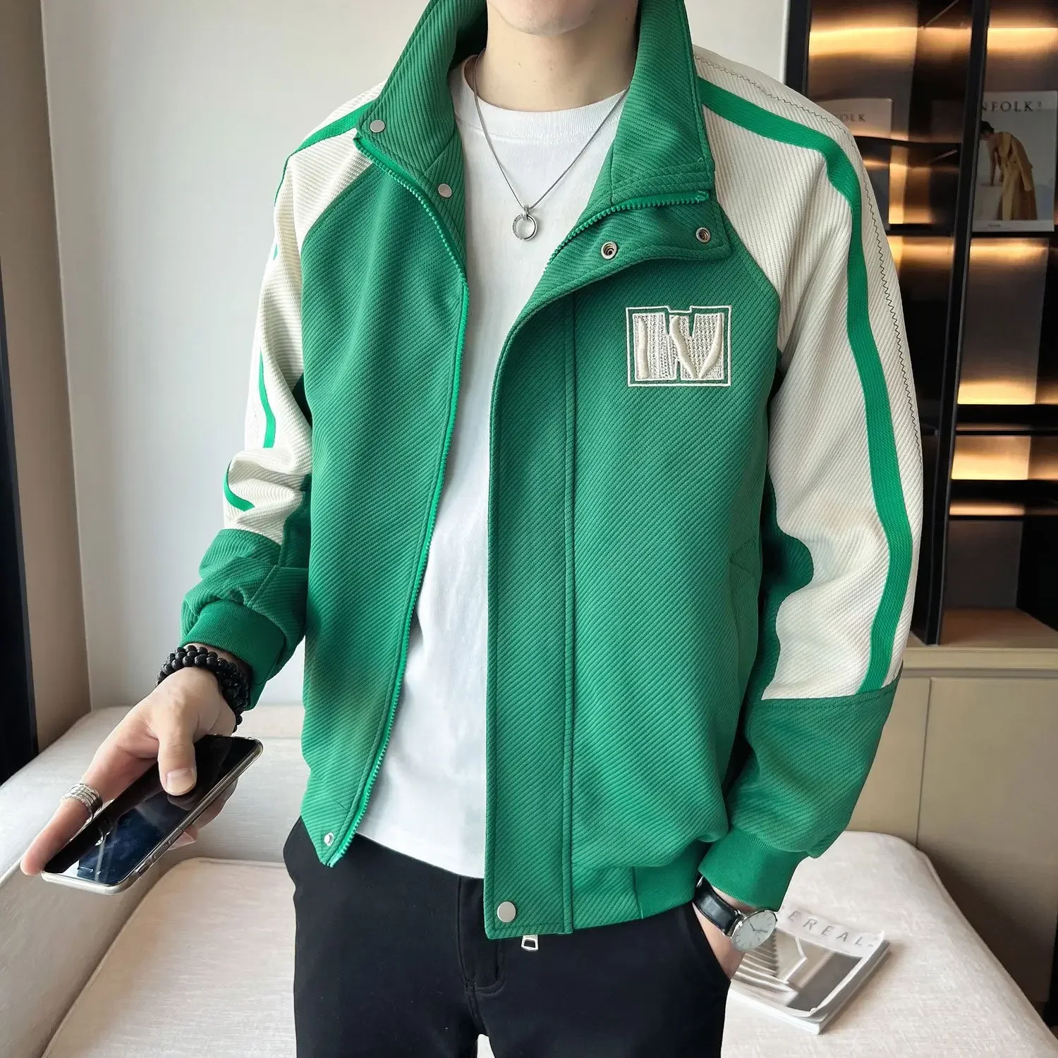 thumbnail image 1 of Rebajas de invierno para abrigos masculinos de primavera y otoño Chaquetas cargo para hombre Y2k Oferta de ropa barata Venta elegante estética Entrega rápida Casual, 1 of 5