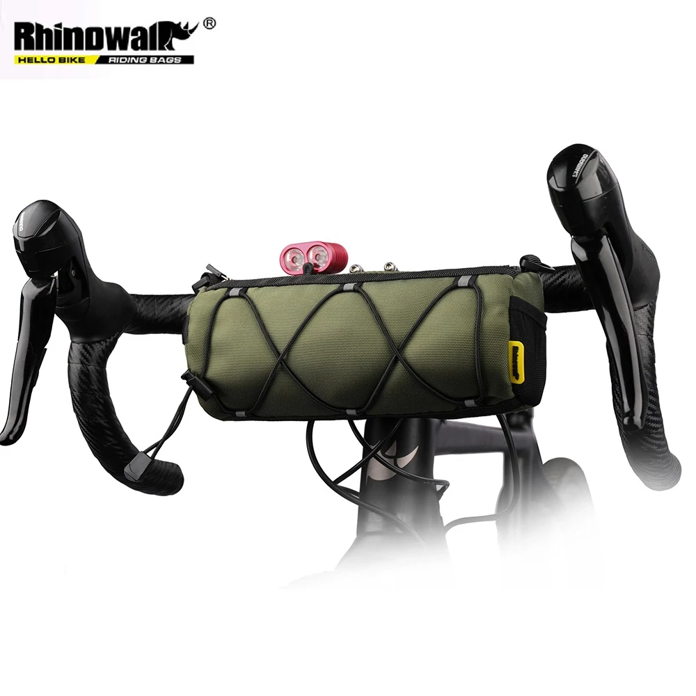 Rhinowalk Bike Handlebar Bag Bicycle Front Bag Storage Roll Bag