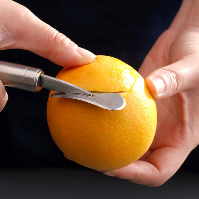 Stainless Orange Peeler Opener Lemon Cutter Fruit Peel Remover Tool Grapefruit Slicer Fruit Peel Remover Tool Kitchen Accessorie
