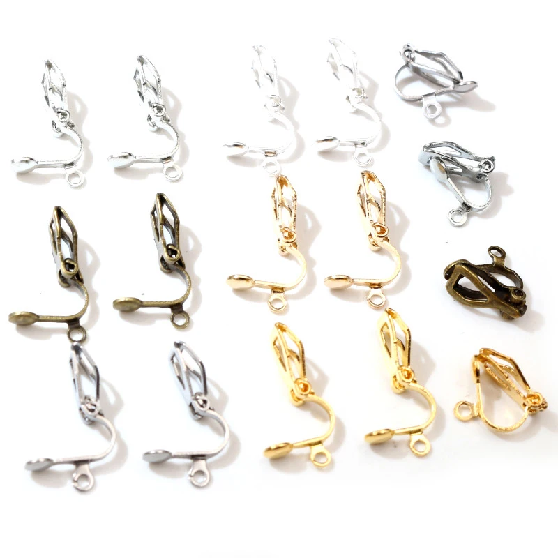 12x5mm 50pcs 고품질 6 색 도금 귀 클립 DIY 수제 귀걸이 결과 보석 발견 부품 도매