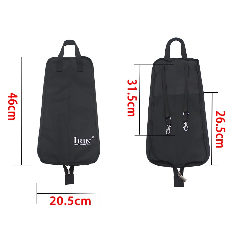 IRIN Drum Stick Bag Oxford Cloth Drumstick Thicken Case Waterproof Handbags Carrying Strap Percussion Instrument Accessories drumstick bag drum percussion accessories drum accessories
