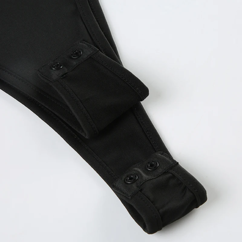 Body de mujer con un hombro descubierto y abertura, sexy, sin espalda, a la moda, elegante, para otoño, para fiesta, rave, body para mujer, tops