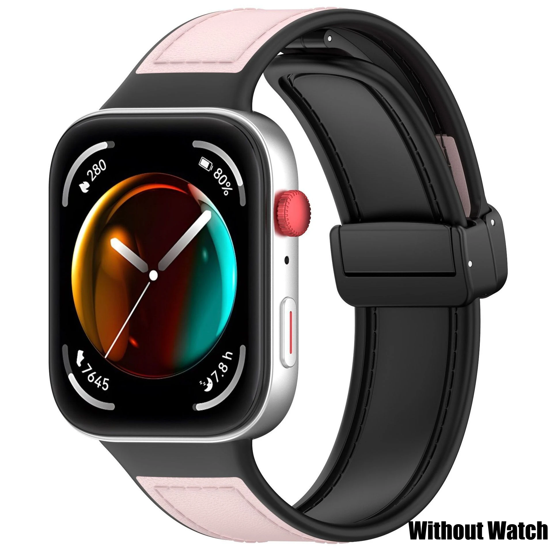 Elegant Leather Bracelet with Magnetic Closure - Premium Strap Accessory